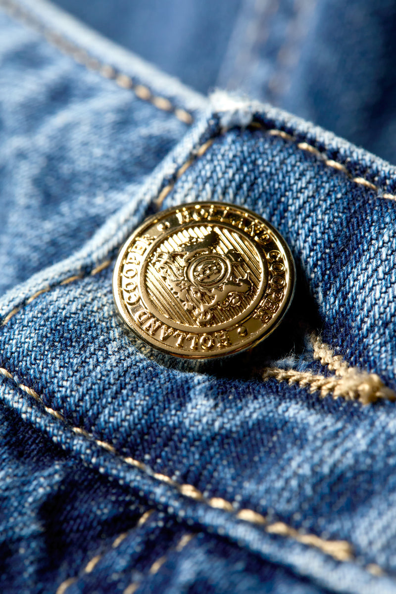 Utility Denim Shorts (Denim)
