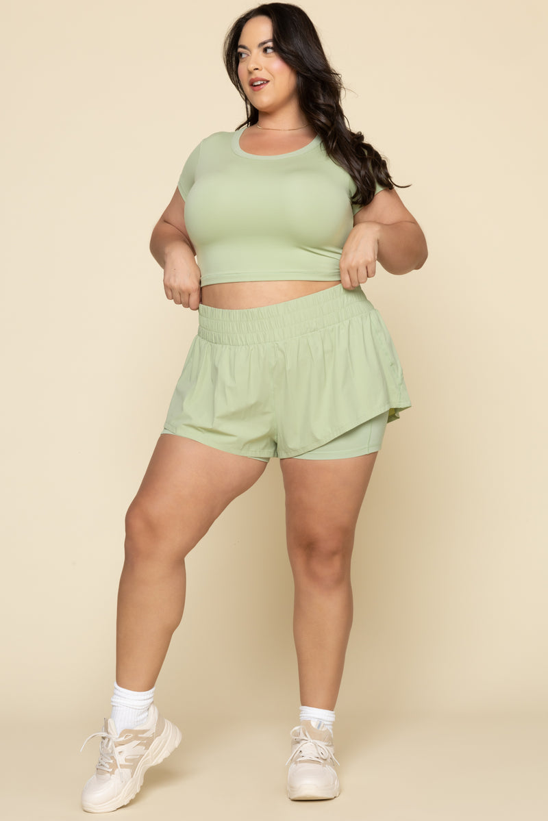 High Waisted Supershort™ - Pistachio