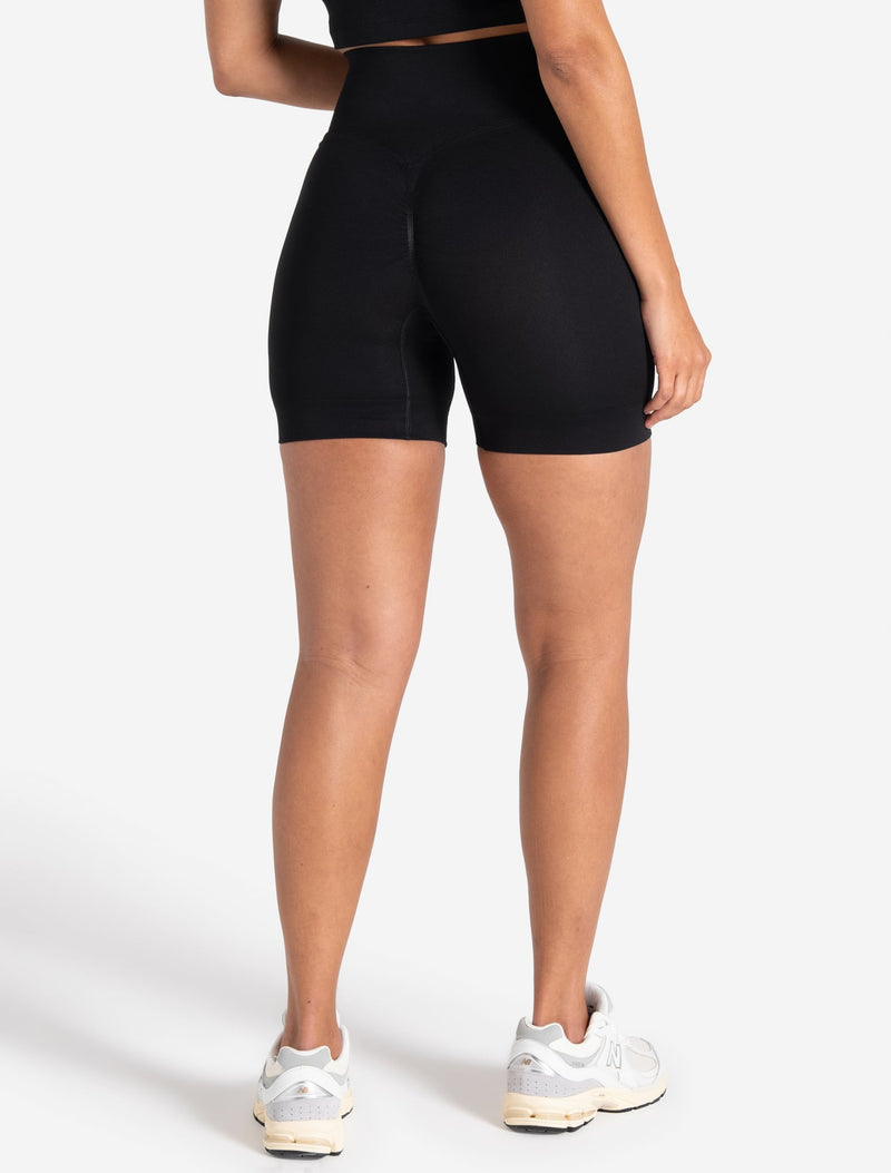 Sculpt Seamless Scrunch Shorts - Black