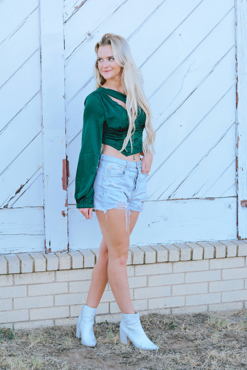 Josilyn Corset Top Green