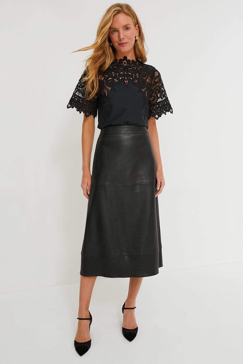 Black Mesh Darcy Wedges