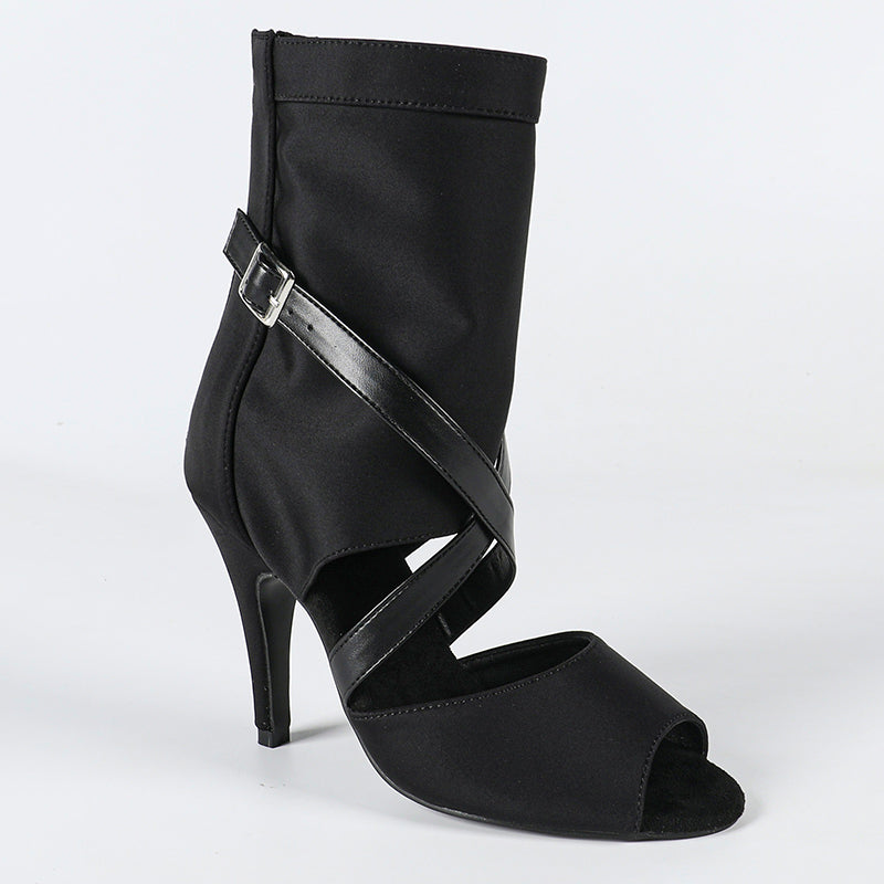 DS Women's Stretch Cloth Customized Heel Heels Dance Boots Jazz Dancing Shoes