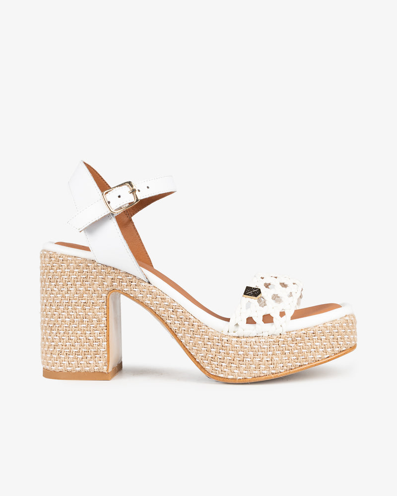 Wedge Heel Markai Crochet White