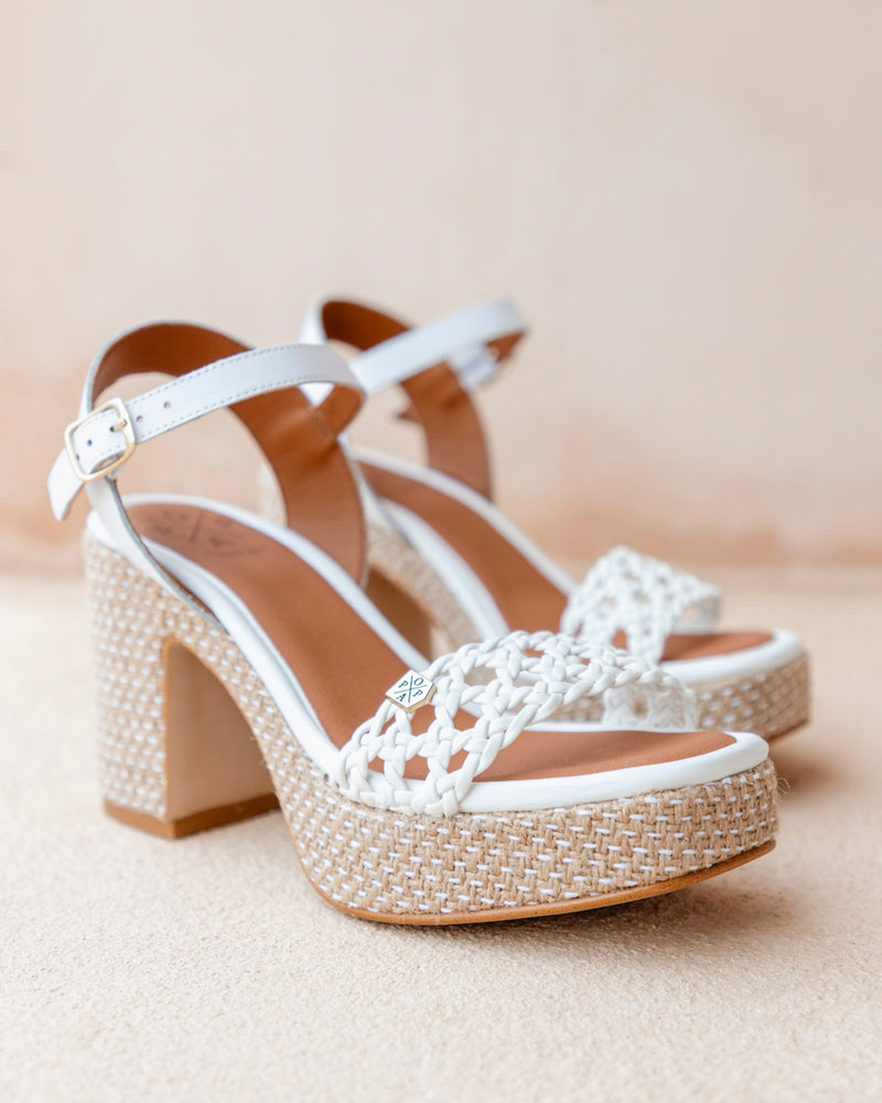 Wedge Heel Markai Crochet White