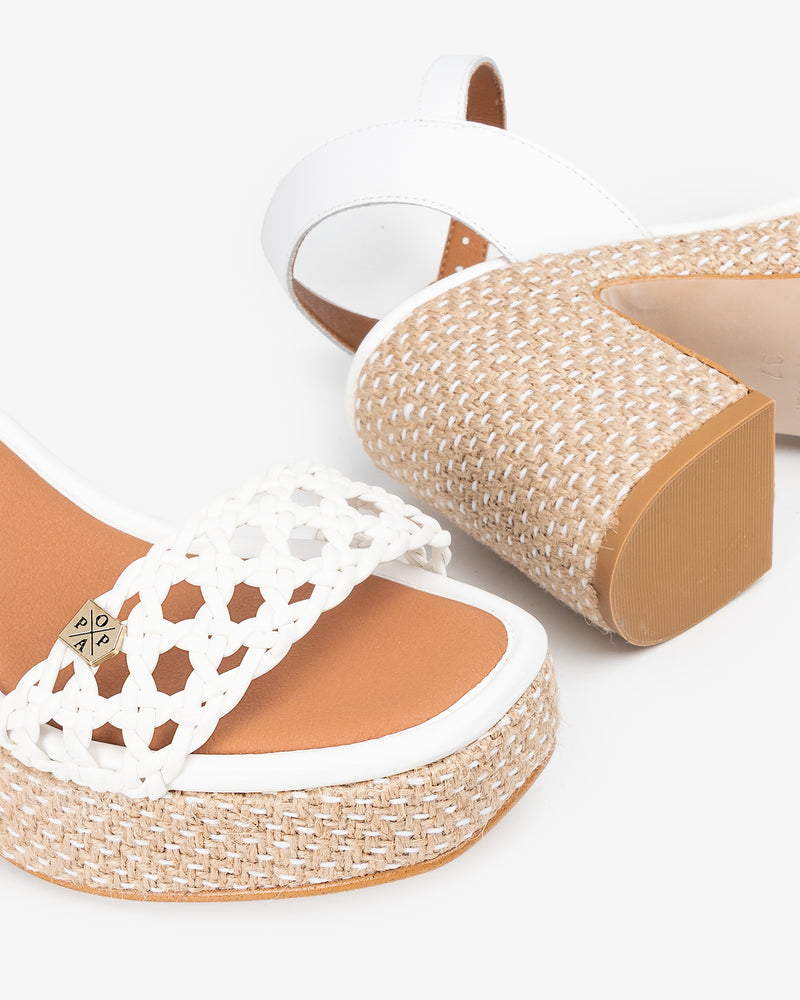 Wedge Heel Markai Crochet White