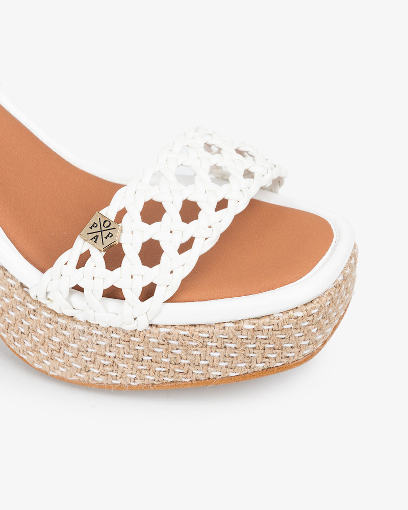 Wedge Heel Markai Crochet White