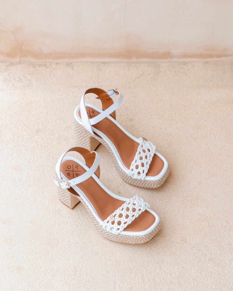 Wedge Heel Markai Crochet White