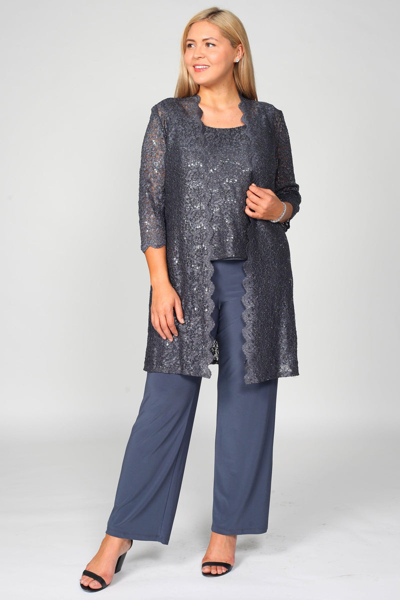 R&M Richards 1993W Plus Size Mother Of The Bride Pant Suit