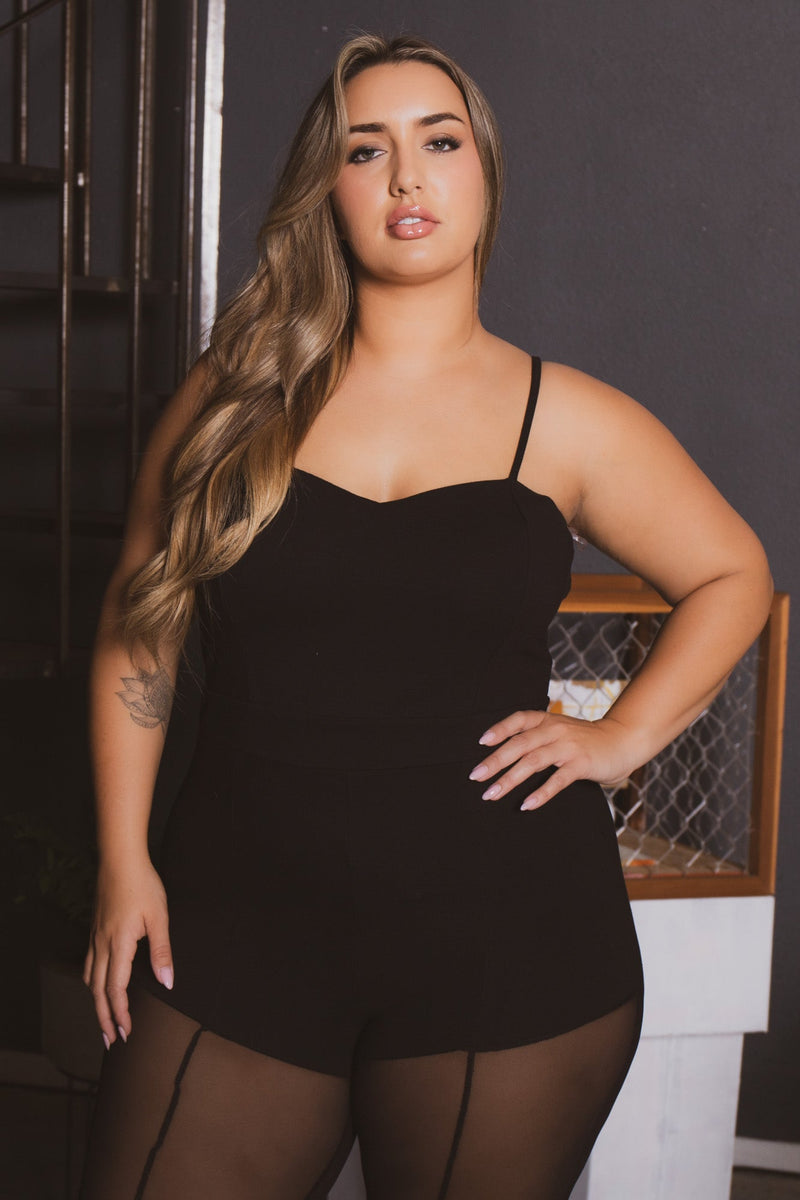 Plus Size Solene Cami   Jumpsuit - Black