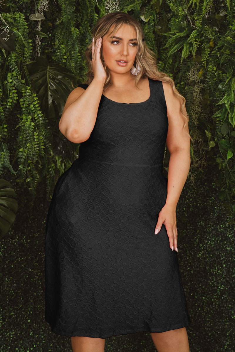 Plus Size Sadie Tank Dress - Black
