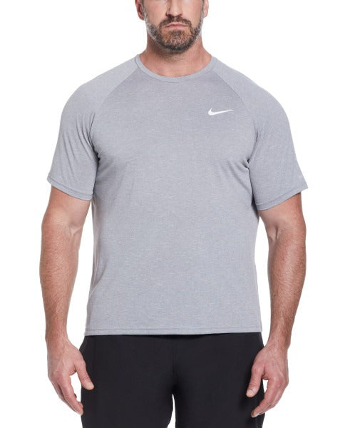 Nike Men's Plus Size Heather Short Sleeve Rash Guard Hydroguard