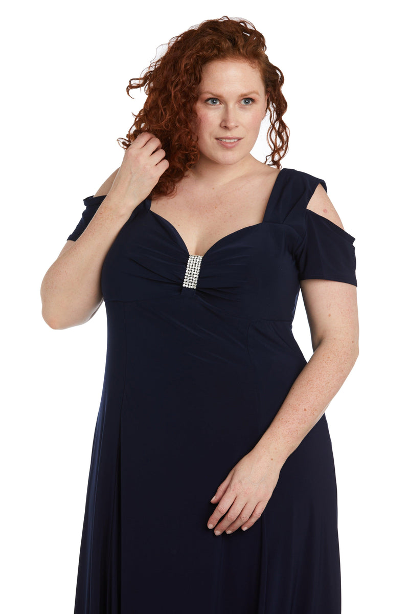 R&M Richards 1367W Long Plus Size Formal Evening Dress