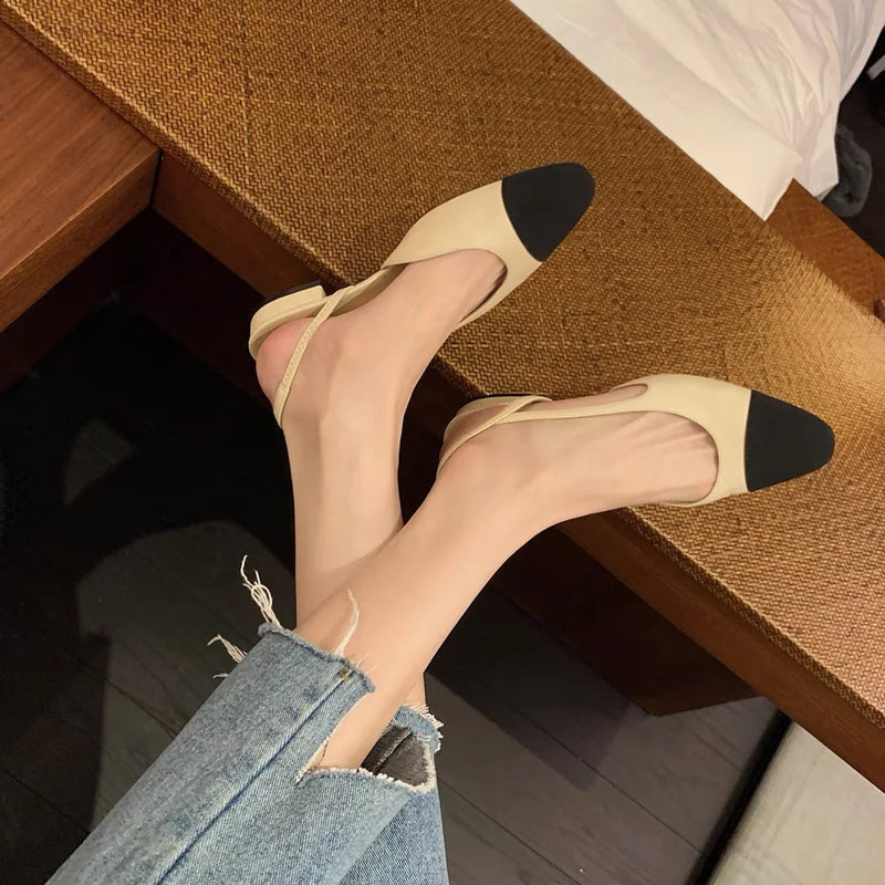 Plus Size 34-43 Women's Shoes Patchwork Design Sandals Summer Fashion Shallow Sandals Genuine Leather Women's Shoes