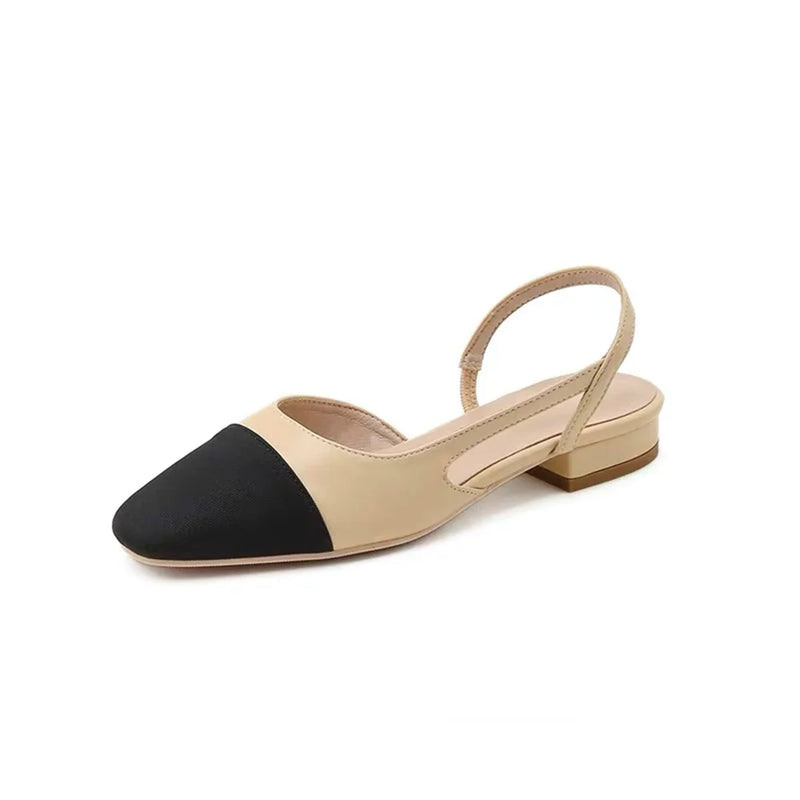 Plus Size 34-43 Women's Shoes Patchwork Design Sandals Summer Fashion Shallow Sandals Genuine Leather Women's Shoes