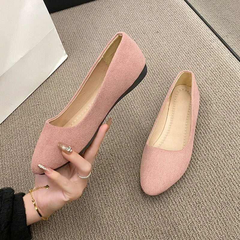 Plus Size 35-42 Women Flats Slip