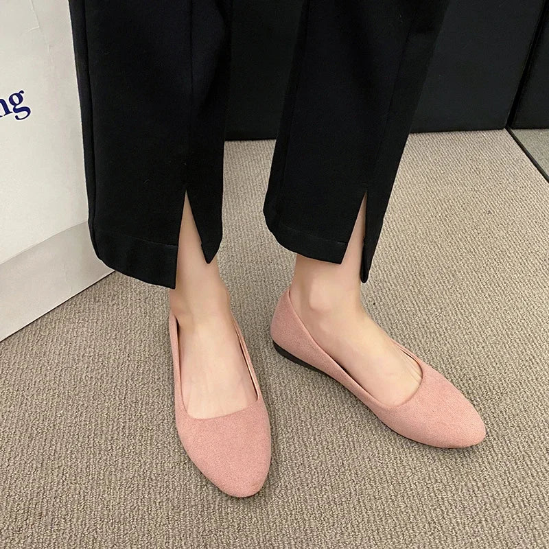 Plus Size 35-42 Women Flats Slip