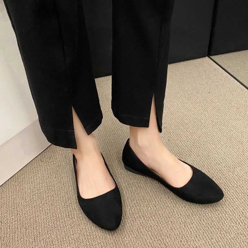 Plus Size 35-42 Women Flats Slip