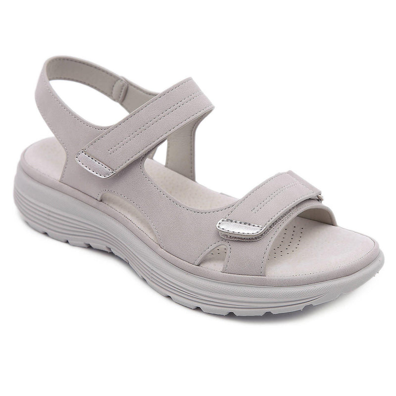 Sports Style Wedge Lightweight Velcro Plus Size Slippers Women