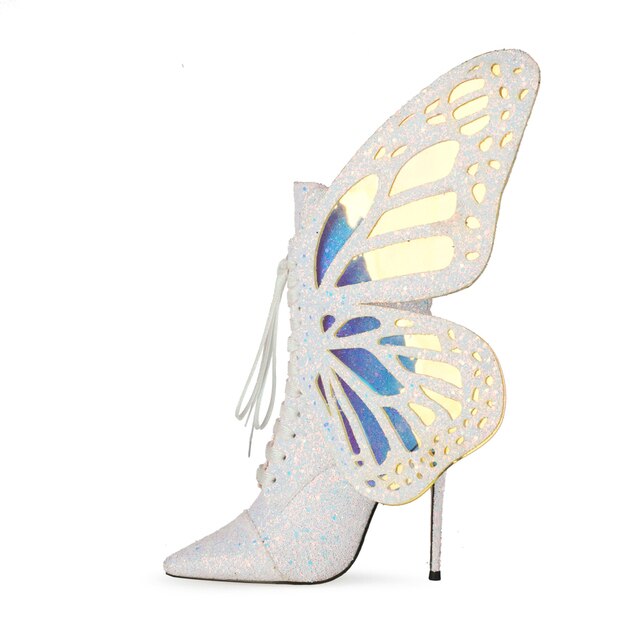 Butterfly - Drag Queen Ankle boots With Wings - Plus Size