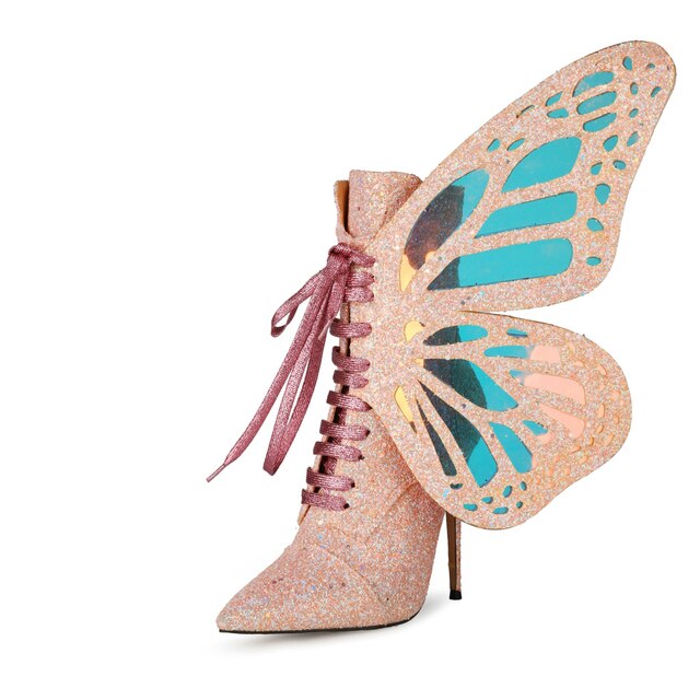 Butterfly - Drag Queen Ankle boots With Wings - Plus Size