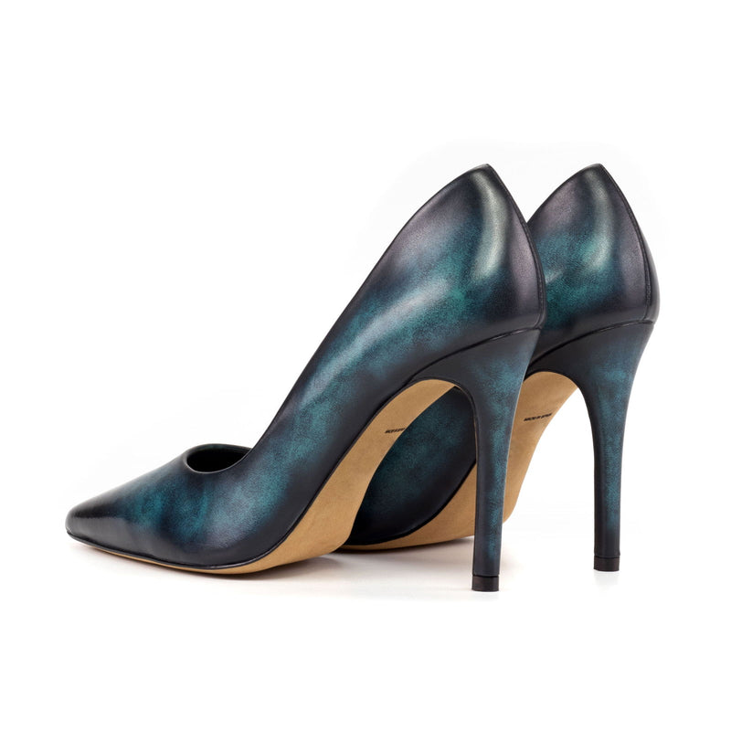 Women's Florence Pointed Toe Heels Patina Leather Wide Plus Size 5863