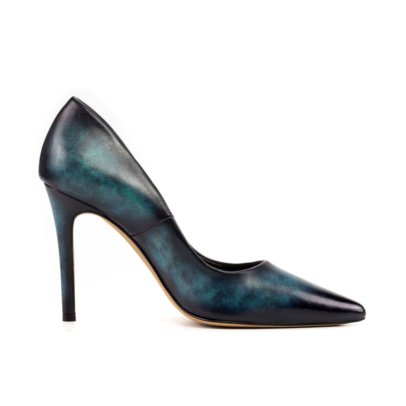 Women's Florence Pointed Toe Heels Patina Leather Wide Plus Size 5863