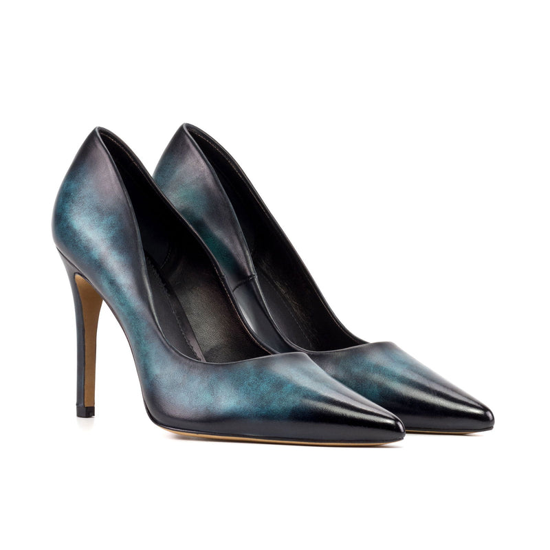 Women's Florence Pointed Toe Heels Patina Leather Wide Plus Size 5863
