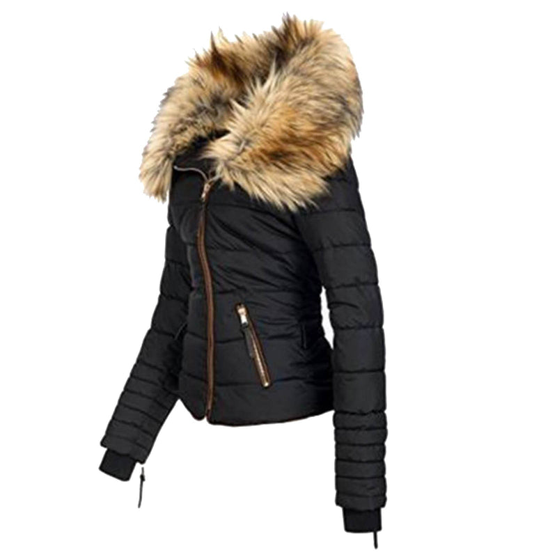 Coat Woman Winter Plus Size Collar Zipper Padded Jacket Winter Coat For Women 2023 Thick Warm Jacket  Woman Clothing
