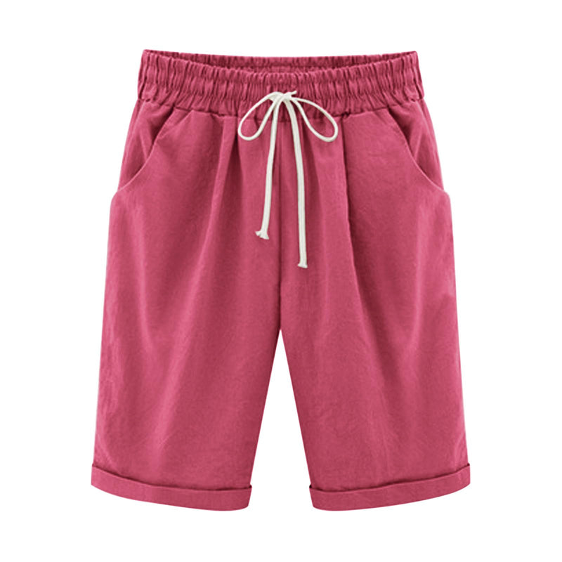 Day Prime Deals Today 2024 Long Shorts for Women Trendy Casual Summer 2024 Drawstring Bermuda Shorts Loose Fit Resort Wear Lounge Shorts Clothing Peime Orders shorts for women high waisted plus size