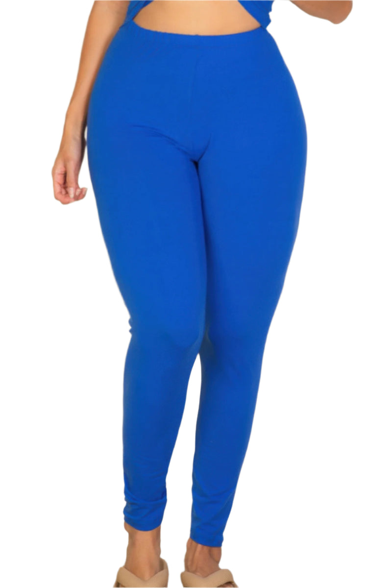 Plus Basic Solid Leggings