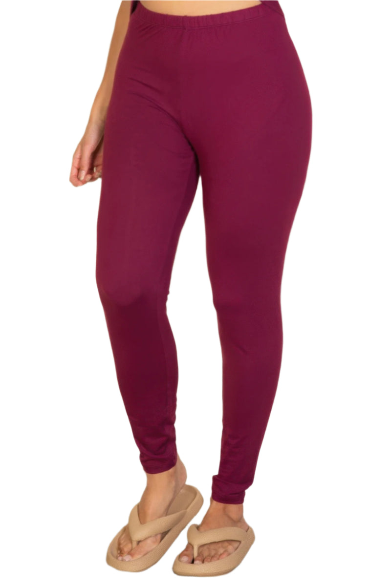 Plus Basic Solid Leggings