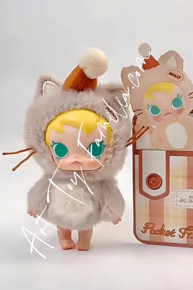 Baby Molly Pocket Friends Series Vinyl Plush Pendant - 口袋朋友系列搪胶毛绒挂件