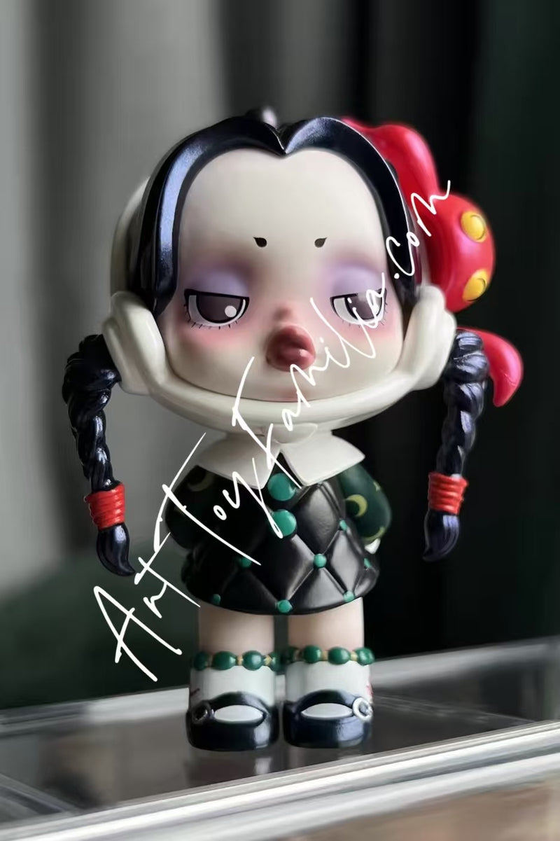Skullpanda × The Addams Family Series Blind Box Wednesday - 亚当斯一家系列