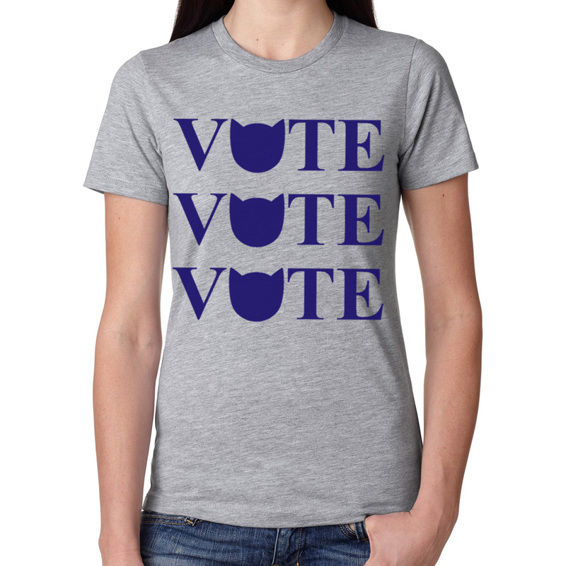 Women's Vote for Cats Graphic T-shirt