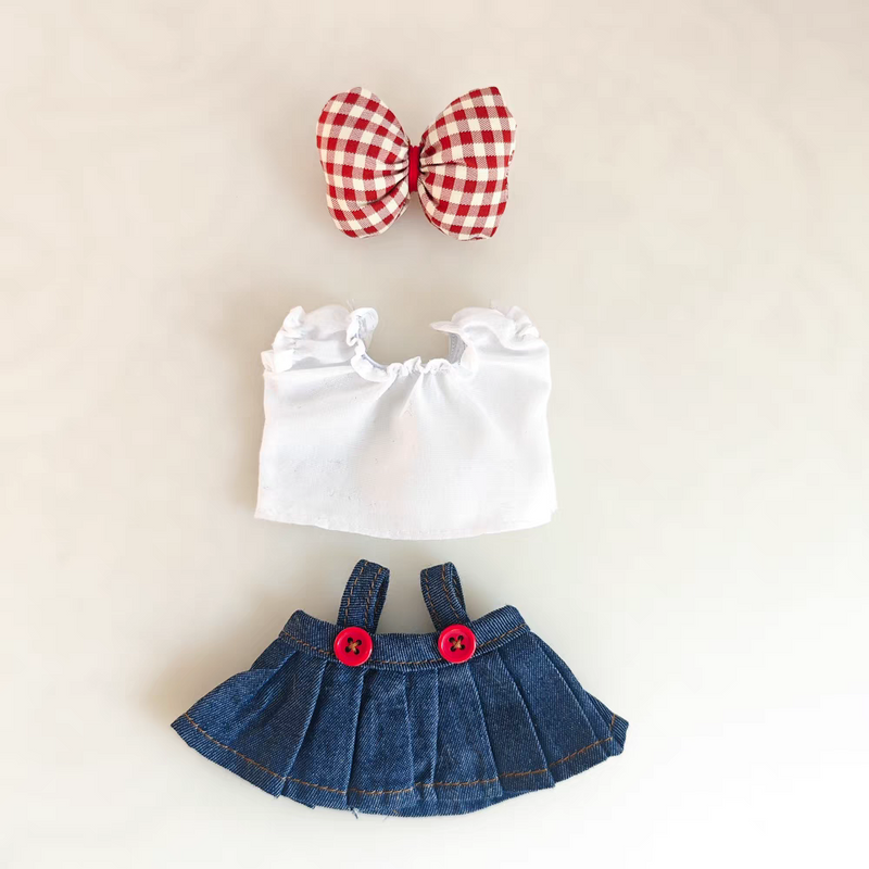 Doll Cloth Sweet Schoolgirl Charm Set - 006