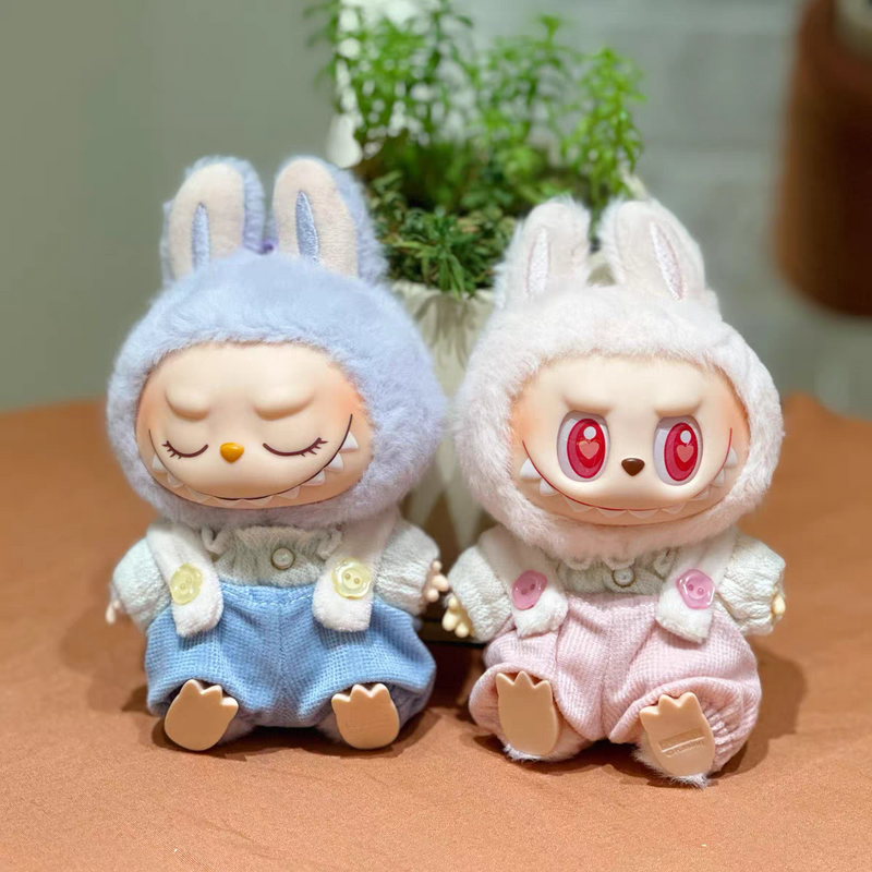 Doll Cloth Cotton Candy Overalls Set - 003