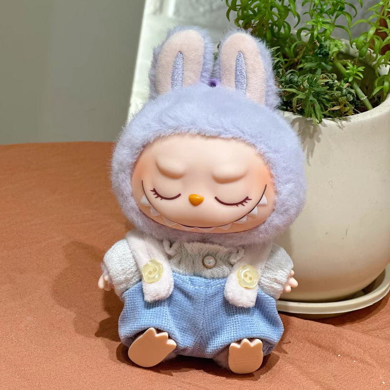 Doll Cloth Cotton Candy Overalls Set - 003
