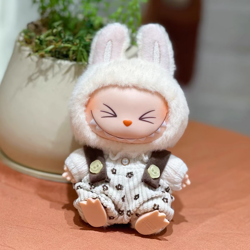 Doll Cloth Pastoral Floral Overalls - 002