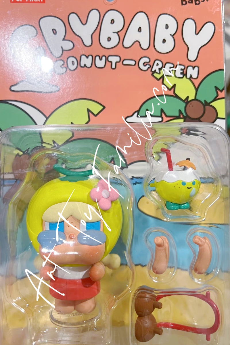 Crybaby Coconut-Green Figurine - 椰青吊卡