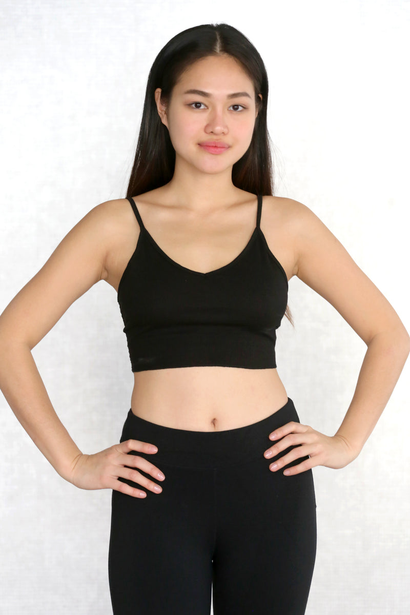 Lace Panel Crop Cami Top