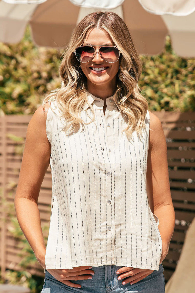 NEW!! Crystal Embellished Top in Ivory