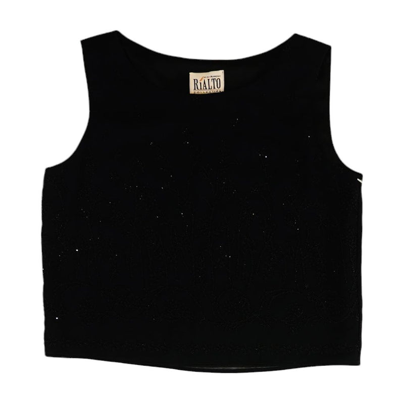 Vintage Collection By Joy Perreras Embellished Sleeveless Top