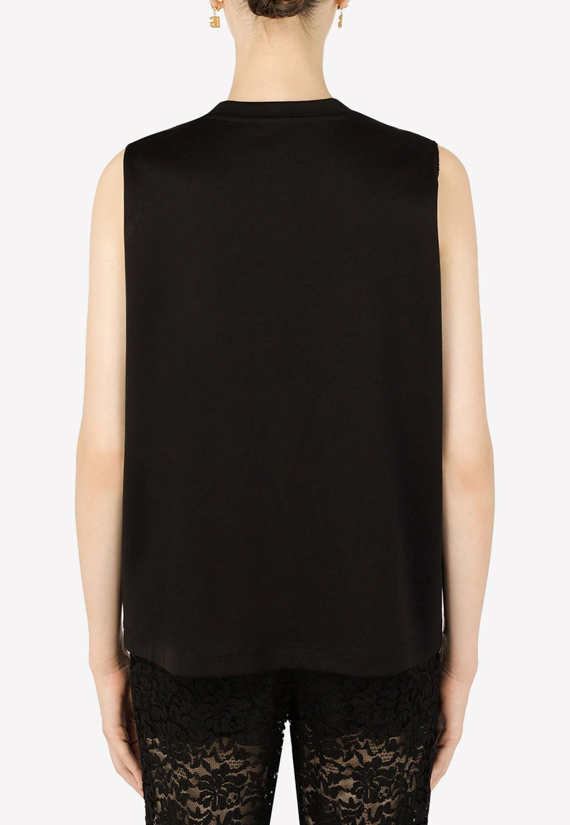Crystal-Embellished Interlock Logo Tank Top