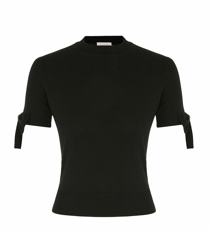 Crush Bow Embellished Top