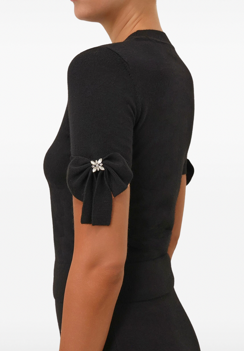 Crush Bow Embellished Top