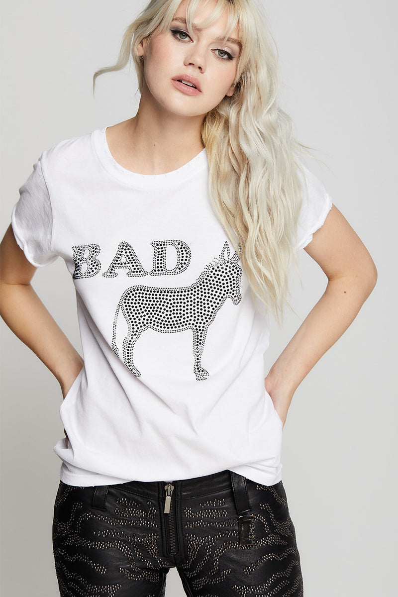 Bad Ass Crystal Embellished Tee
