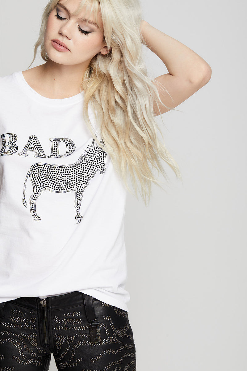 Bad Ass Crystal Embellished Tee
