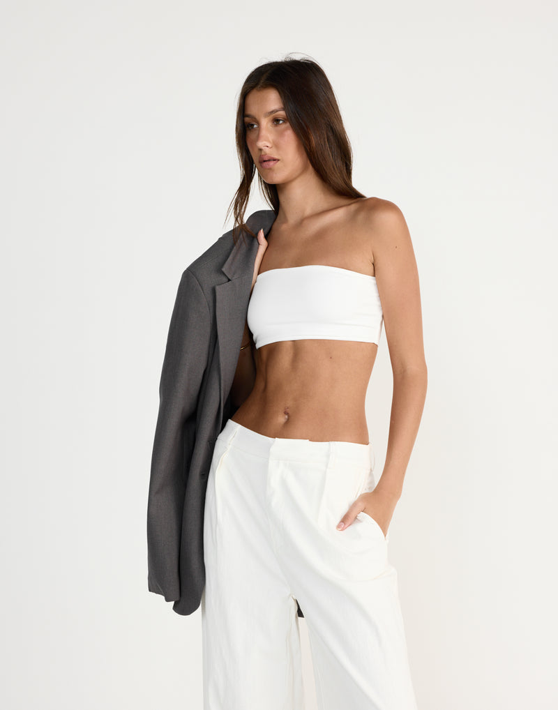 Maribel Bandeau Top (White)