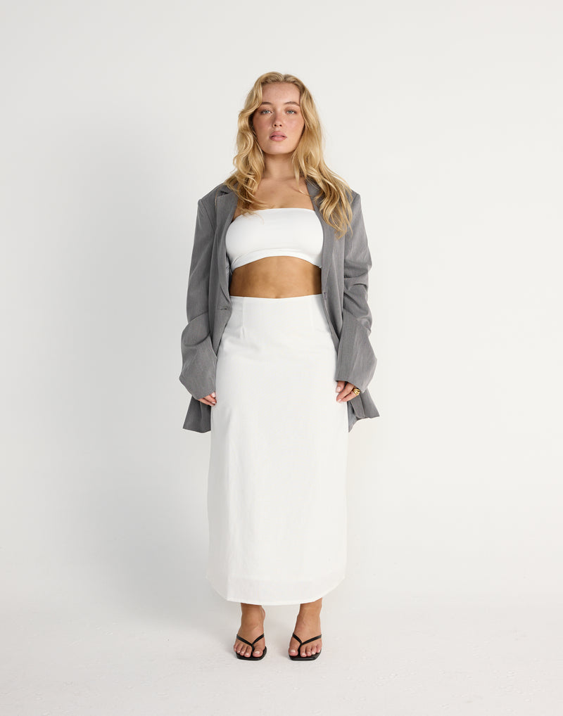 Maribel Bandeau Top (White)