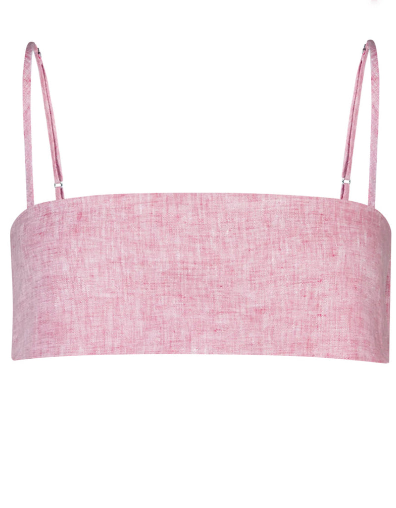 Structured Bandeau Cropped Top
